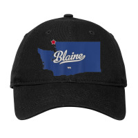 Blaine Washington Wa Map Adjustable Cap | Artistshot