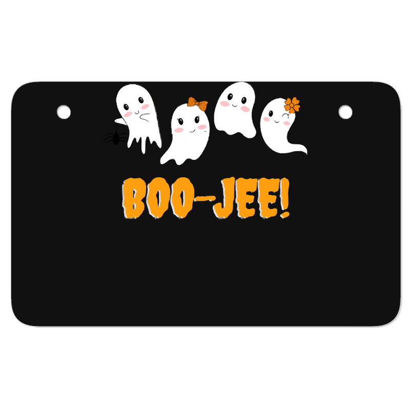 Halloween T  Shirt Boo  Jee! Ghosts Halloween 873873 Atv License Plate | Artistshot