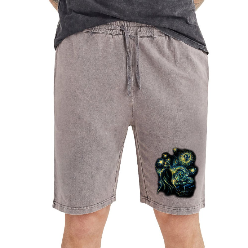 Darth Vader Starry Night Vintage Short | Artistshot