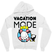 Womens Pochacco Vacation Mode V Neck T Shirt Zipper Hoodie | Artistshot