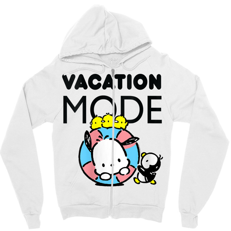 Womens Pochacco Vacation Mode V Neck T Shirt Zipper Hoodie | Artistshot