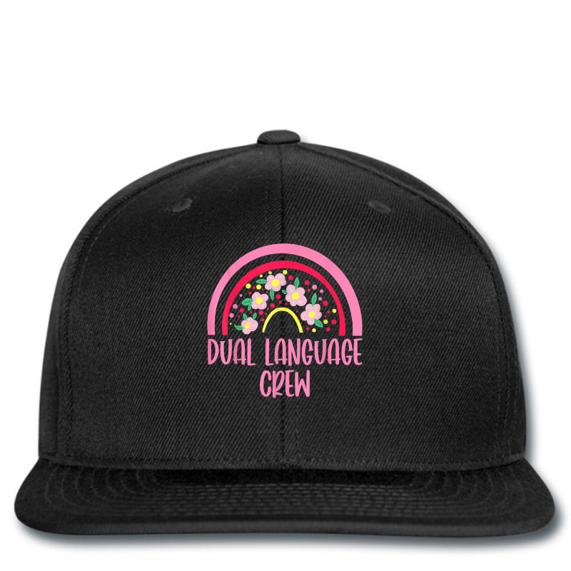 Dual Language Crew Rainbow Bilingual Teacher Dual Language T Shirt Printed hat by hankeajrippleex5 | Artistshot