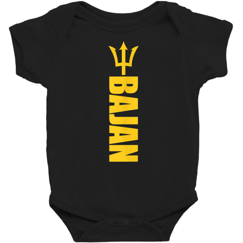 Graphic Bajan Tridents Apparel Vertical Flag Of Barbados Tank Top Baby Bodysuit | Artistshot