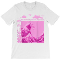 Big Wavy Pink Color Graphic T Shirt T-shirt | Artistshot