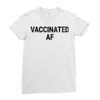 Vaccinated Af Pro Vaccine Funny Vaccination Health Vintage T Shirt Ladies Fitted T-shirt | Artistshot