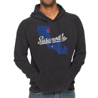 Susanville California Ca Map Vintage Hoodie | Artistshot