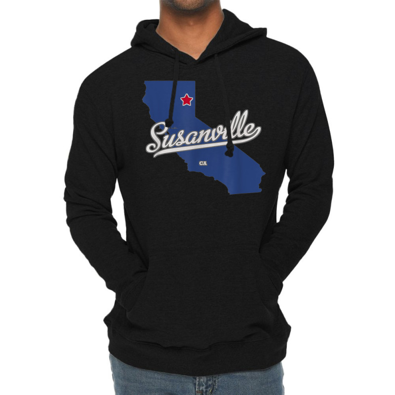 Susanville California Ca Map Lightweight Hoodie | Artistshot