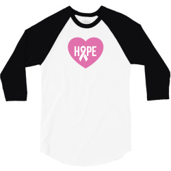 Hope. Breast Cancer Awareness 3/4 Sleeve Shirt | Artistshot