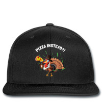 Turkey Let's Eat Pizza Instead Printed Hat | Artistshot