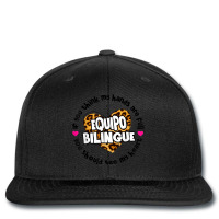 Equipo Bilingue Spanish Bilingual Team Squad Back To School Printed Hat | Artistshot