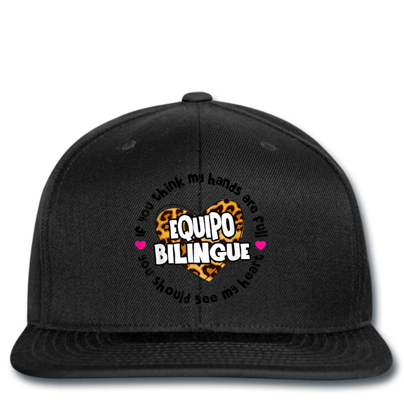 Equipo Bilingue Spanish Bilingual Team Squad Back To School Printed hat by Fashzilla | Artistshot