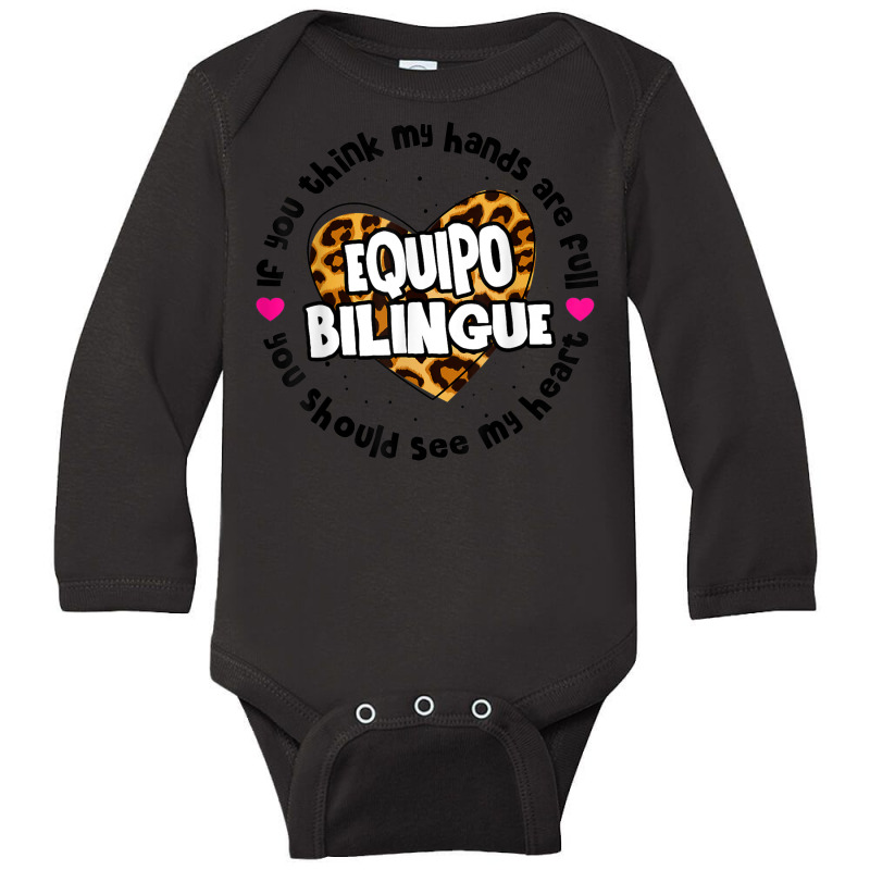 Equipo Bilingue Spanish Bilingual Team Squad Back To School Long Sleeve Baby Bodysuit by Fashzilla | Artistshot