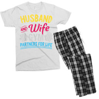 Fitness Couple Shirts   Matching Couples Workout Outfits T Shirt Men's T-shirt Pajama Set | Artistshot