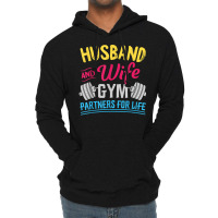 Fitness Couple Shirts   Matching Couples Workout Outfits T Shirt Lightweight Hoodie | Artistshot