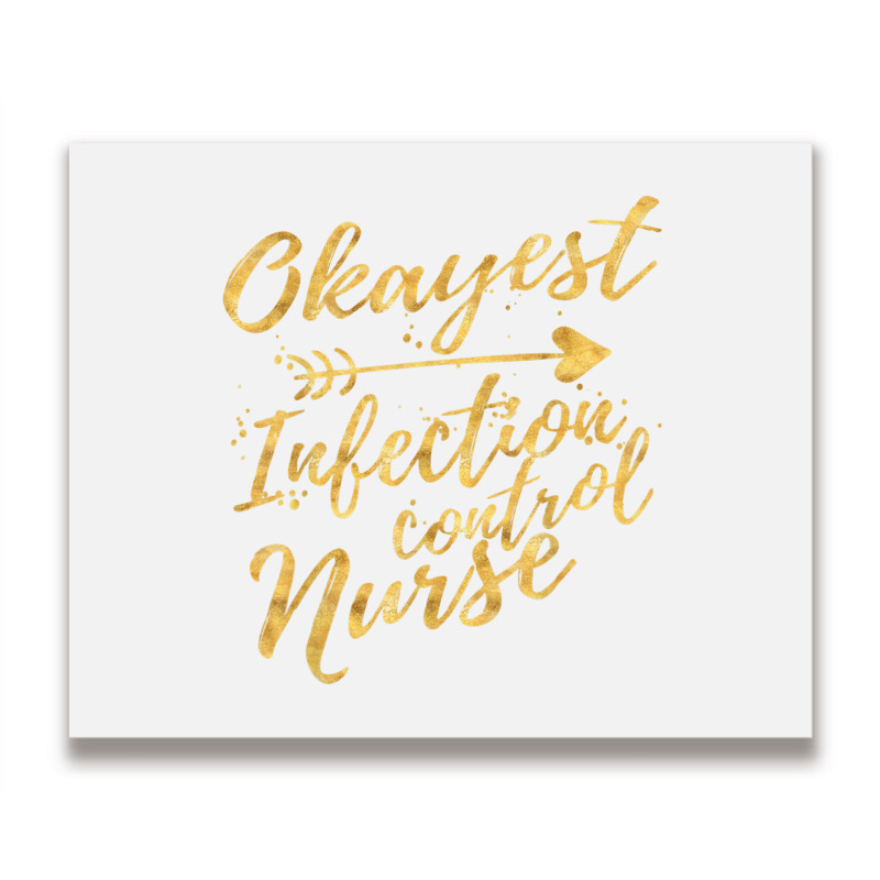 Okayest Infection Control Nurse Birthday Gifts For Women Metal Print Horizontal | Artistshot