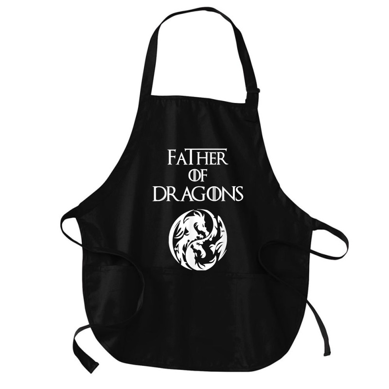 Father Of Dragons Fathers Day Gift Medium-length Apron | Artistshot