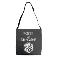 Father Of Dragons Fathers Day Gift Adjustable Strap Totes | Artistshot