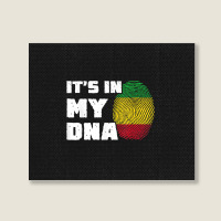 It's In My Dna Mali Flag Fingerprint Men Women Landscape Canvas Print | Artistshot