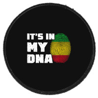 It's In My Dna Mali Flag Fingerprint Men Women Round Patch | Artistshot