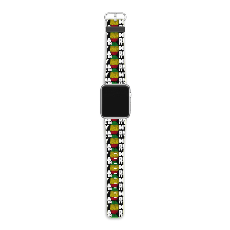 It's In My Dna Mali Flag Fingerprint Men Women Apple Watch Band by Fashzilla | Artistshot