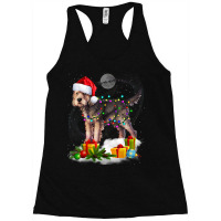 Funny Otterhound Dog Christmas Lights Santa Hat Xmas Racerback Tank | Artistshot