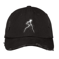 Lightning T Shirt Thunder Lightning Bolt Storm Strikes Vintage Cap | Artistshot