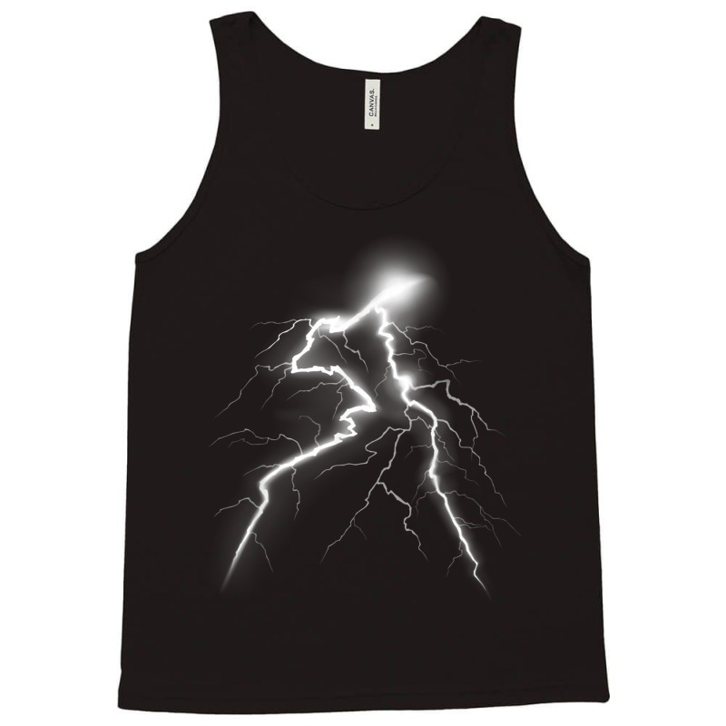 Lightning T Shirt Thunder Lightning Bolt Storm Strikes Tank Top by cm-arts | Artistshot