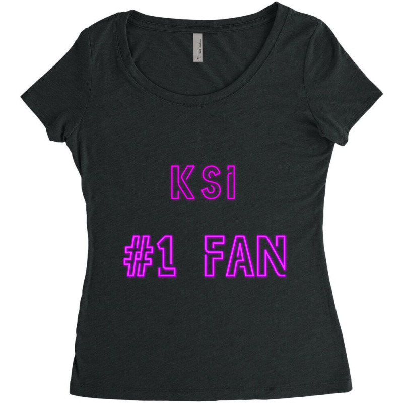 Ksi  1 Fan Women's Triblend Scoop T-shirt by cm-arts | Artistshot