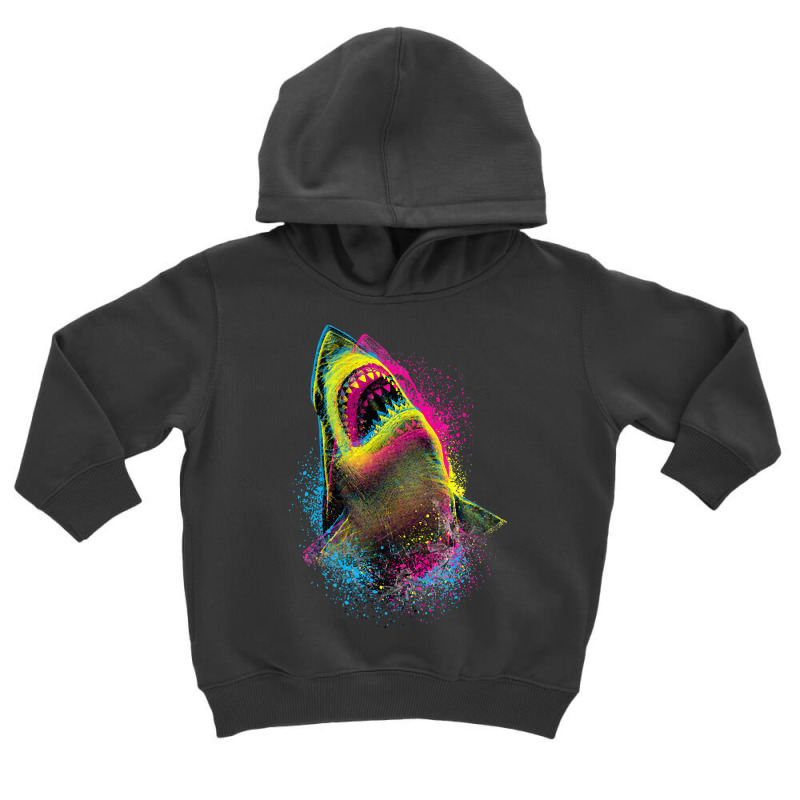 Cmyk Shark, Cmyk Shark Vintage, Cmyk Shark Art, Cmyk Shark Painting, C Toddler Hoodie by SHUTREI55 | Artistshot