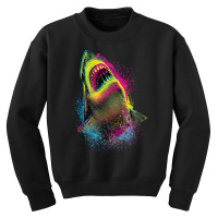 Cmyk Shark, Cmyk Shark Vintage, Cmyk Shark Art, Cmyk Shark Painting, C Youth Sweatshirt | Artistshot