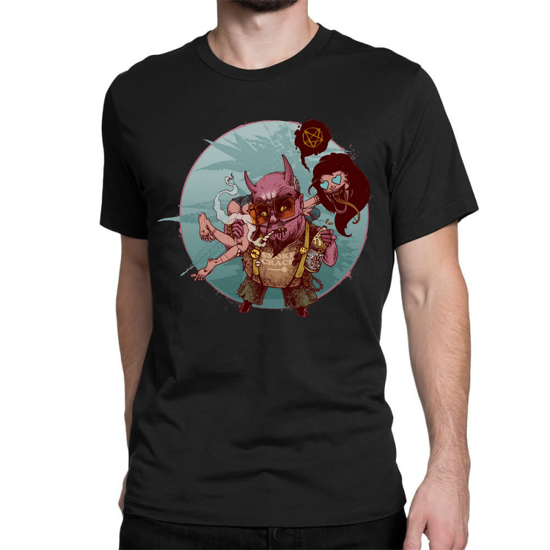 Satan Loves The Ladies, Satan Loves The Ladies Art, Satan Loves The La Classic T-shirt by SHUTREI55 | Artistshot