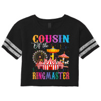 Cousin Of The Birthday Ringmaster Kids Circus Birthday Party T Shirt Scorecard Crop Tee | Artistshot