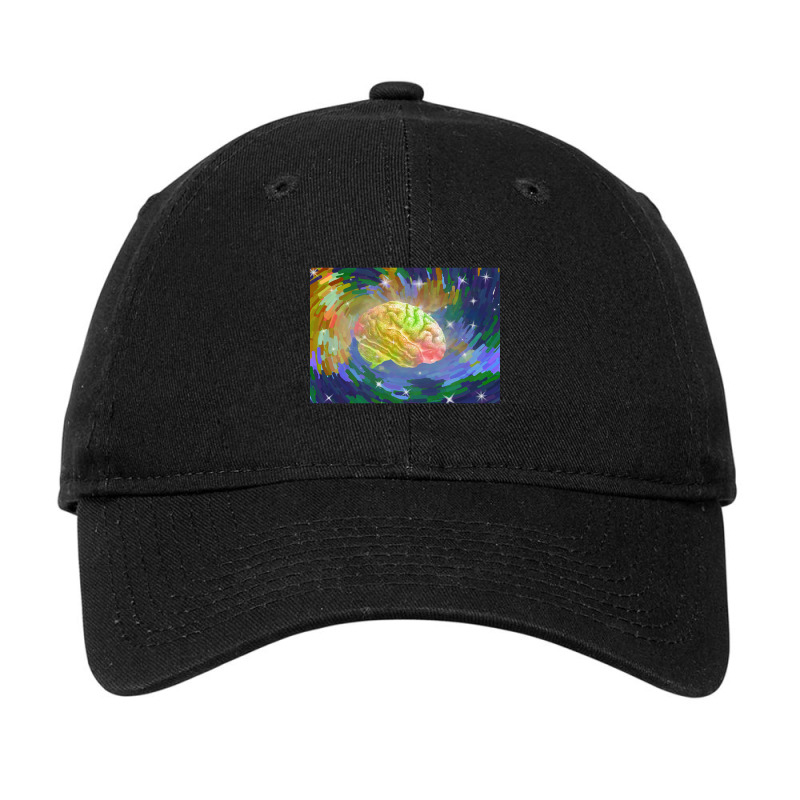 Psychedelic Brain, Psychedelic Brain Vintage, Psychedelic Brain Art, P Adjustable Cap by cm-arts | Artistshot