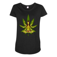 Shiva Weed Meditation, Shiva Weed Meditation Art, Shiva Weed Meditatio Maternity Scoop Neck T-shirt | Artistshot