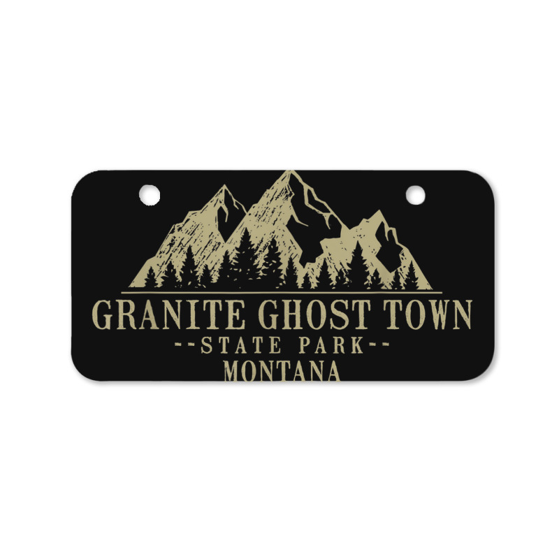 Montana Granite Ghost Town State Park Bicycle License Plate | Artistshot