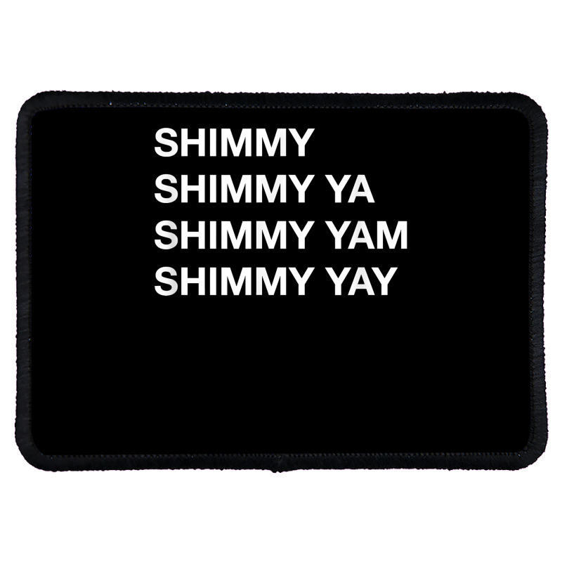 Shimmy Shimmy   Hiphop T Shirt Oldschool Rap Tee 90s Music Rectangle Patch | Artistshot