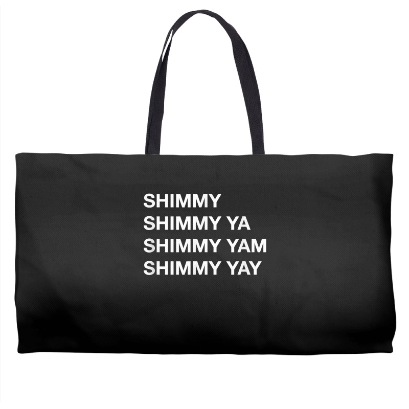 Shimmy Shimmy   Hiphop T Shirt Oldschool Rap Tee 90s Music Weekender Totes | Artistshot