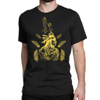 Native American And Eagle, Native American And Eagle Art, Native Ameri Classic T-shirt | Artistshot