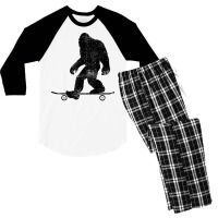 Skateboard Funny Longboard Gift T Shirt Men's 3/4 Sleeve Pajama Set | Artistshot