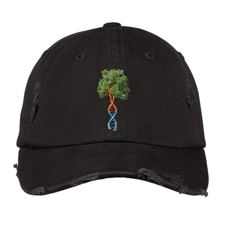 Dna Tree Of Life Earth Science Genetics Environment Biology Long Sleev Vintage Cap by cm-arts | Artistshot