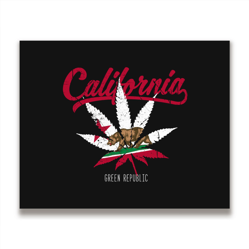 California Republic, California Republic Art, California Republic Pain Metal Print Horizontal | Artistshot