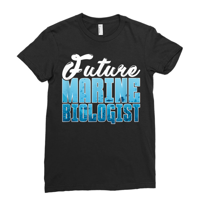 Future Marine Biologist Marine Biology Student Ladies Fitted T-Shirt by Fashzilla | Artistshot