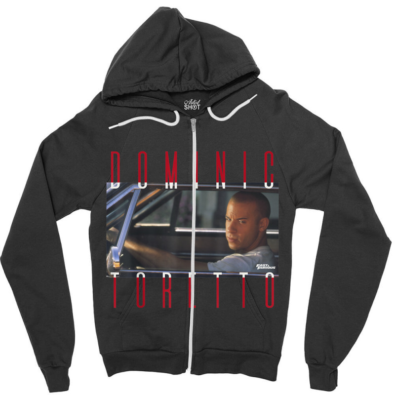 Fast & Furious Dominic Toretto Photo Word Stack T Shirt Zipper Hoodie by cm-arts | Artistshot