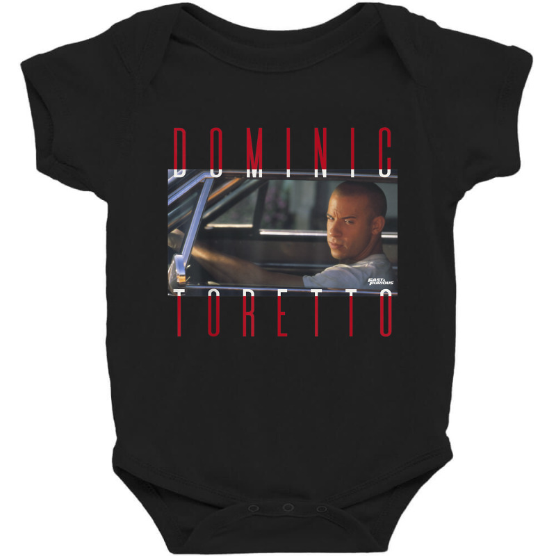 Fast & Furious Dominic Toretto Photo Word Stack T Shirt Baby Bodysuit by cm-arts | Artistshot