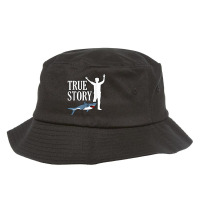 True Shark Story Fun Leg Amputee Prosthetic Surgery Graphic T Shirt Bucket Hat | Artistshot