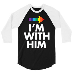 I Am With Him 3/4 Sleeve Shirt | Artistshot