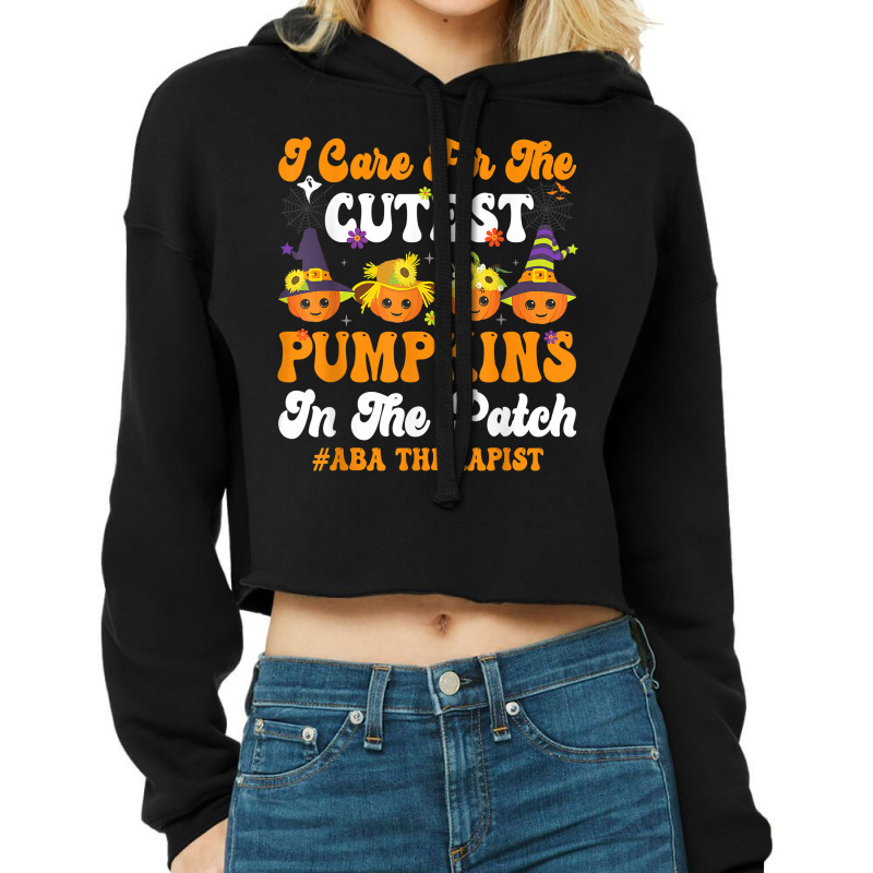 Applied Behavior Analysis Therapy Halloween Aba Therapist T Shirt Cropped Hoodie by cm-arts | Artistshot