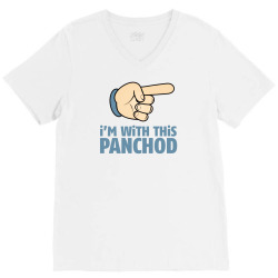 I Am With This Punchod V-Neck Tee | Artistshot
