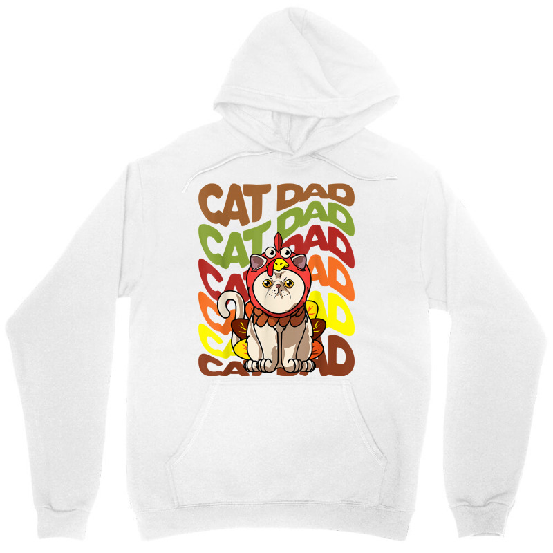 Mens Retro Vintage Thanksgiving Exotic Shorthair Cat Dad Father T Shir Unisex Hoodie by cm-arts | Artistshot