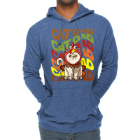 Mens Retro Vintage Thanksgiving Exotic Shorthair Cat Dad Father T Shir Lightweight Hoodie | Artistshot